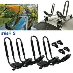 Canoe Car Suv Top Mount Roof Rack Carrier W/ Lashing Straps