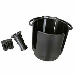 Scotty #311-BK Cup Holder with Rod Holder Post and Bulkhead 