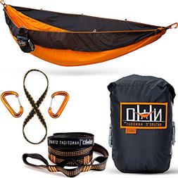 Double Camping Hammock - Portable Two Person Parachute Hammo