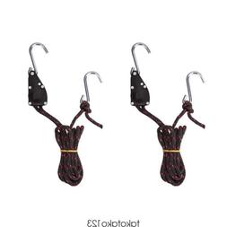 Canoe Bow Stern Tie Down Straps Rope Hanger Set Of 2