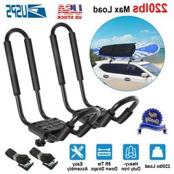 Roof Rack Car Suv Truck Top Mount Carrier J Cross Bar 220lbs