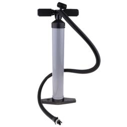 Hand Pump With Valve Adaptor, Pressure Gauge - Gray