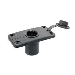 Scotty #244-BK Flush Deck Mount w/ Rain Cap 