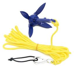 Canoe Small Boat Folding Aluminum Anchor Kit With 5m Grade R