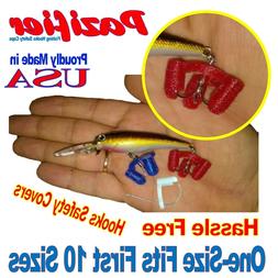 Fishing Treble Hook Guard Safety Cover Caps One-size-fits 1 