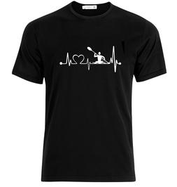 Heartbeat - Men Beautiful Black Funny T-shirt - Available M 
