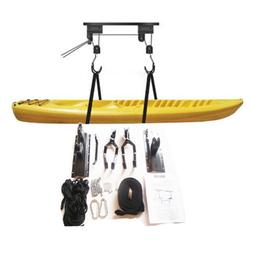 Hoist Pulley System Bike Lift Garage Ceiling Storage Rack W/