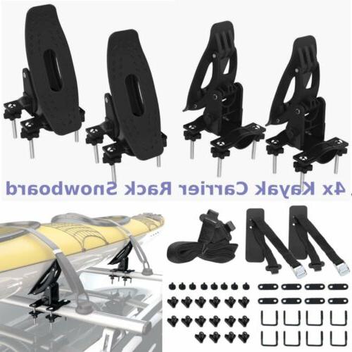 Carrier Rack Snowboard Boat Canoe Surf Car Top Mount Suv Tru