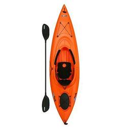 10' Orange Sit In Camping Fishing Backrest Bonus Paddle