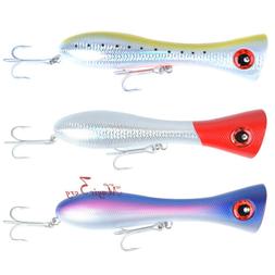 Lot 3 Big Popper Saltwater Fishing Plus Lure Topwater Bait S
