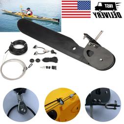 Boat Tail Kayak Rudder Direction Steering System Kit Sailing