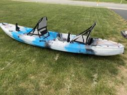 voyager deluxe 120 family tandem fishing kayak