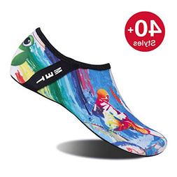 Womens and Mens Water Shoes Barefoot Quick-Dry Aqua Socks fo